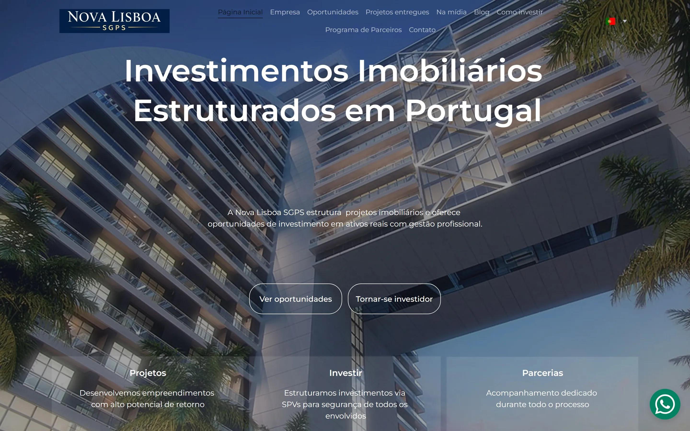 Captura do site novalisboa.net