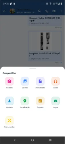 Ecrã da aplicação Velox App